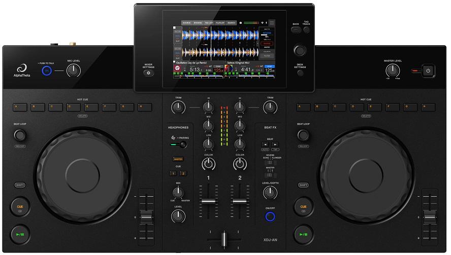 Controlador DJ All - In - One 2 Canais c/ Ecrã 7 (Preto) - ALPHATHETA