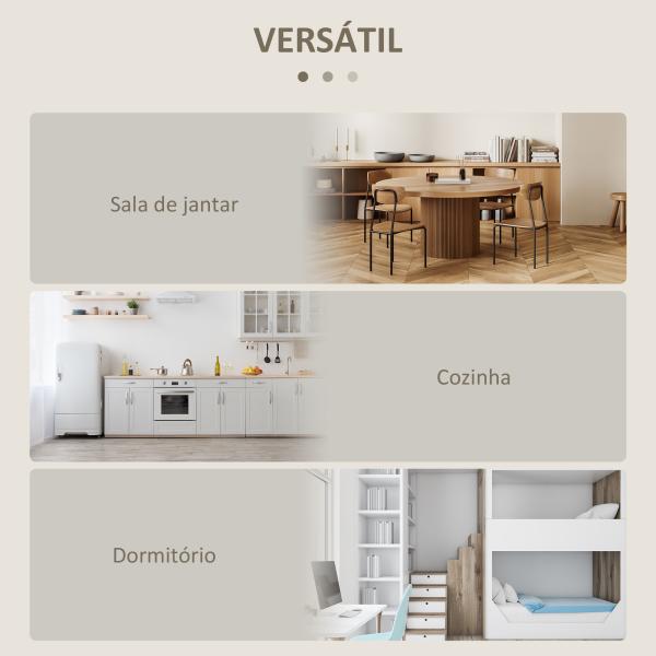 Mesa de Sala de Jantar Dobrável com 2 Laterais Mesa Auxiliar de Madeira para Cozinha Sala de Estar 104x76x73,7 cm Madeira