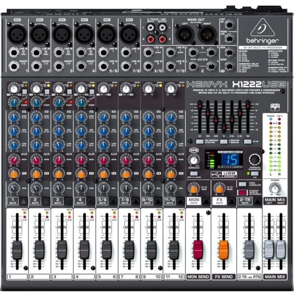 Mesa de Mistura 12 Canais c/ USB - Behringer