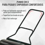 Rolo de jardim 30L de aço preenchido com água ou areia 32x40cm Cabo destacável