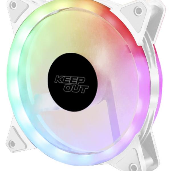 Ventoinha ARGB 120mm XFC - 120SRW (Branco) - KEEP OUT