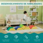 Conjunto de 5 Blocos para Crianças de 18 - 36 Meses Brinquedo de Construção para Aprendizagem Infantil 48x48x48cm Multicor