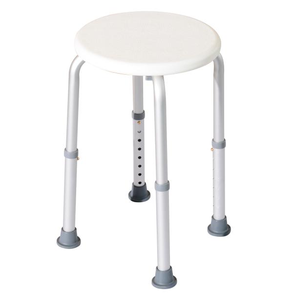 Banco de Duche Banco de Segurança para Duche com Altura Ajustável 32,2x41x35,5 - 54cm Branco