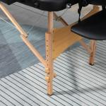 Marquesa de Massagem Dobrável Marquesa com Altura Ajustável 67 - 92cm Desenho Ergonómico Fácil de Transportar 210x81x67 - 92 cm Preto