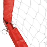 Conjunto de 2 balizas de futebol dobráveis ​​com rede Tetrolon 90x36x 60cm vermelho