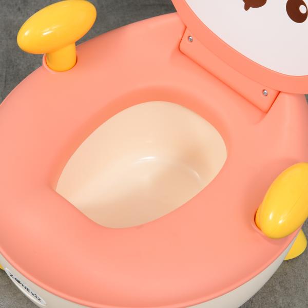 Bacio para Bebé de Aprendizagem Bacio para Criança de 6 - 36 Meses em Forma de Raposa 35,5x35x23 cm Rosa