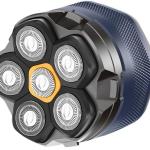 Máquina de Barbear Recarregável s/ Fios Rotativa de 6 Cabeças - XO