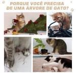 Arranhador para Gatos 50x30x81,5 cm Centro de Atividades para Gatos com Poste de Sisal Plataformas e Caverna Bege
