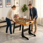 Mesa de Matraquilho Dobrável Matraquilho com 22 Jogadores e 2 Placares para Crianças e Adultos 98x42x62,5 cm Madeira e Preto