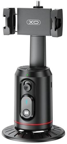 Suporte de Mesa 360º Bluetooth p/ Smartphone c/ Reconhecimento Facial (Preto) - XO