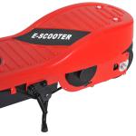 Trotinete Elétrica para Crianças + 7 Anos trotinete Dobrável com Altura Ajustável Bateria Recarregável 24V Velocidade até 12 km/h e Carga 50 kg 74x36x73 - 91 cm Vermelho