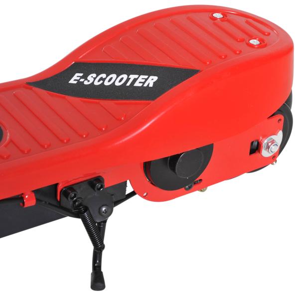 Trotinete Elétrica para Crianças + 7 Anos trotinete Dobrável com Altura Ajustável Bateria Recarregável 24V Velocidade até 12 km/h e Carga 50 kg 74x36x73 - 91 cm Vermelho