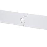 Ferragens para Porta Corredeira Kit de Acessórios para Porta Corredeira de Madeira com Guia de Chão Trilho de Aço de Carbono Branco