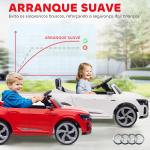 Carro Elétrico para Crianças Carro Audi Q8 Etron Sportback Infantil 12V Faróis Buzina e Música 98x49,5x43 cm Vermelho