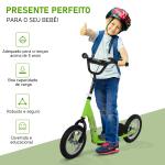 Trotinete com 2 pneus infláveis ​​para crianças acima de 5 anos de altura ajustável