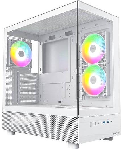 Caixa ATX Montech XR RGB Vidro Temperado Branco