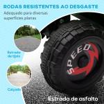 Quadriciclo Elétrico para Crianças com Reboque Bateria 6V de 18 - 36 Meses com Velocidade 2,5 km/h 106x41,5x48,5 cm Verde