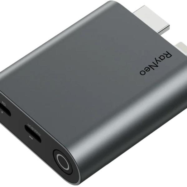 Adaptador HDMI Fêmea - USB - C Macho p/ Carregar Óculos AR - RAYNEO