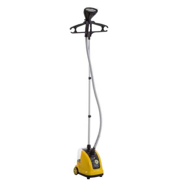 Ferro de Engomar a Vapor com Depósito de 1,4L e Temperatura Ajustável em 11 Níveis 26x21,5x146cm Amarelo e Preto