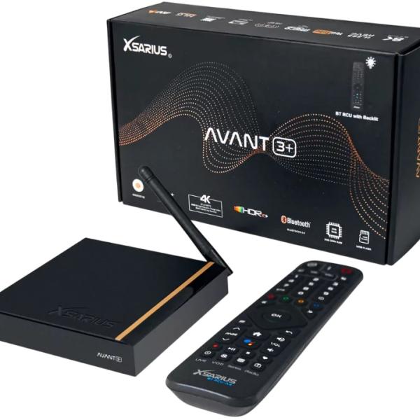 Receptor OTT IPTV Android 2GB/16GB 4K Ultra HD Bluetooth PremiumTV 2 - XSARIUS Avant 3+