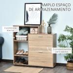 Sapateira de Madeira com Prateleiras de Armazenamento Sapateira para até 20 pares de Sapatos 101,5x25,5x98 cm Madeira