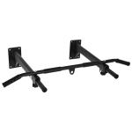 Barra de Elevações para Parede Treinamento Muscular Pull Up para Casa Carga Máxima 150kg 93,5x65x17 cm Preto
