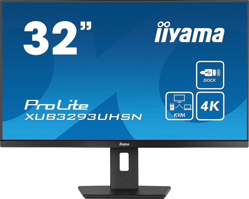 Monitor ProLite IPS LCD 31.5 XUB3293UHSN - B5 4K Ultra HD (Preto) - IIYAMA