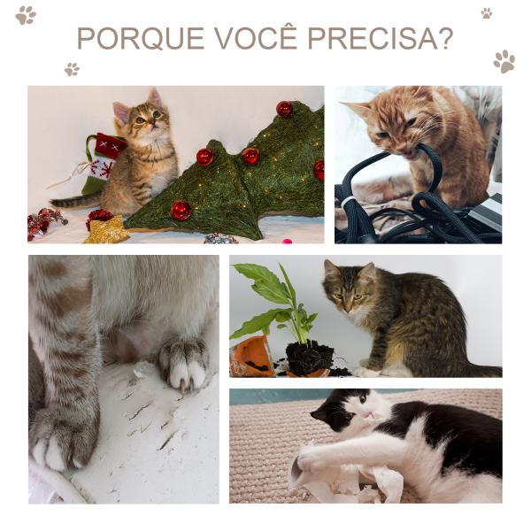 Arranhador para Gatos Médio de 3 Níveis com Postes de Sisal Placa para Arranhar e Bola Suspensa 40x35x72 cm Cinzento Escuro