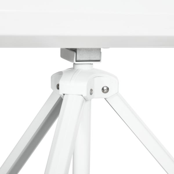 Tela de Projeção Manual com Suporte 120 Polegadas Formato 4:3 com Altura Ajustável 244x183 cm Branco