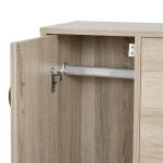 Sapateira com 3 Portas para até 12 Pares de Sapatos com Prateleira Ajustável em até 2 Níveis 79x26x120cm Madeira