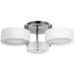 Candeeiro de Teto Moderno Candeeiro Suspenso com Ecrã em Acrílico e Suporte para Lâmpada E27 Ø64x20 cm Branco