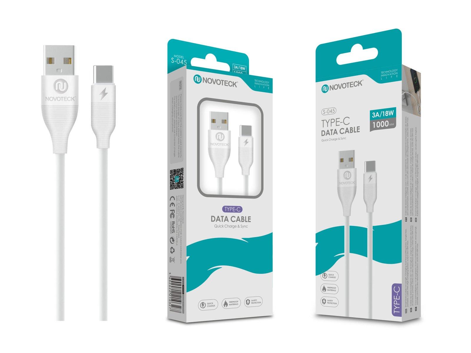 Cabo Type-C Branco 3A 1M 18W S-045