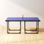 Mesa de Ping Pong Dobrável Mesa de Ping Pong Profissional com Rede e Estrutura de Aço para Interior e Exterior 182x91x76 cm Azul