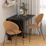 Mesa de Sala de Jantar Dobrável com Rodas Mesa Multifuncional para Sala de Jantar 120x80x73 cm Preto
