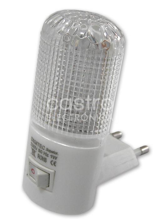 Luz Presença LED Noite c/ Interruptor ON - OFF 1W