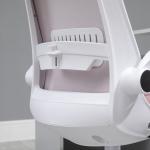Cadeira de Escritório Giratória Função de Inclinação Altura Ajustável Ergonômica com Apoio de Braço Elevavel Carga 120 kg62,5x60x94 - 104 cm Rosa