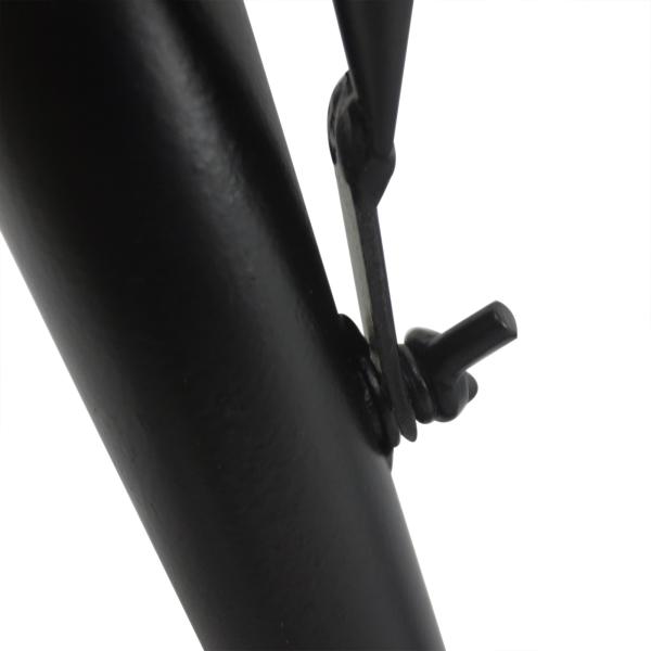 Mesa Suspensa para Varanda com Braço Regulável e Altura Ajustável em 3 Posições Estrutura de Metal 60x56,5x45 cm Preto