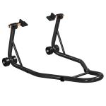 Cavalete para Mota Suporte Traseiro Universal de Aço com Suportes em U e L para Roda 10" 17" 18" Carga 200 kg Preto