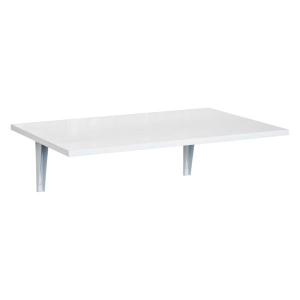 Mesa Dobrável de Parede Mesa Auxiliar Suspensa para Cozinha Sala de Jantar 60x40x20cm Branco