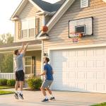 Tabela de Basquetebol de Parede com Quadro e Estrutura de Aço para Utilização em Interiores e Exteriores 113x61x73 cm Preto