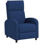 Cadeirão Relax Reclinável até 160° com Apoio para os Pés, até 120 kg, 64x86x102 cm, Azul - Escuro