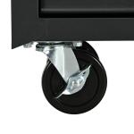Carrinho de Ferramentas com 7 Gavetas Rodas Trava Armário de Armazenamento para Oficina de Garagem e Chapa de Aço 69x33x75 cm Preto