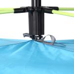 Tenda de Praia Pop - up para 1 - 2 Pessoas com 2 Acessos, 2 Janelas e Bolsa de Transporte 220x173x120 cm Azul Claro