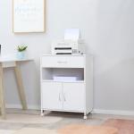 Armário para Impressora com Rodas e Gaveta 60x39x80cm Branco