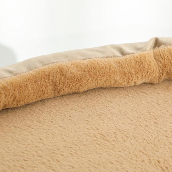 Arranhador para Gatos Arranhador para Gatos com Estofado em Borrego Plataformas Bola Suspensa e Poste de Juta 56x54x86 cm Marrom