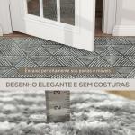 Tapete Sala de Estar 170x120 cm Tapete Lavável na Máquina de Lavar Pelo Curto Estilo Moderno Cinzento Escuro