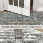Tapete Sala de Estar 170x120 cm Tapete Lavável na Máquina de Lavar Pelo Curto Estilo Moderno Cinzento Escuro