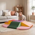Conjunto de 6 Blocos de Espuma para Crianças de 18 - 36 Meses Brinquedo Educativo de Construção 150x100x24cm Multicor
