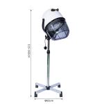Secador de Cabelo de Coluna de Cabeleireiro com pé e viseira 1180 W potência 65x65x(115 - 165) cm Prata