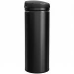 Caixote do Lixo Automático 50 L com Sensor Infravermelho, Fecho Automático, Antidedadas, Aço Inoxidável, Preto